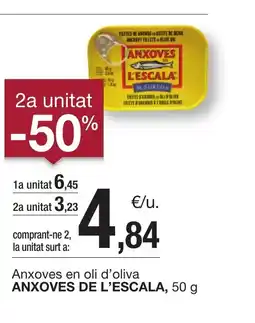 BonpreuEsclat ANXOVES DE L'ESCALA Anxoves en oli d'oliva oferta