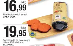 BonpreuEsclat EL ZAGAL Sobrassada de porc negre i blanc IGP Mallorca oferta