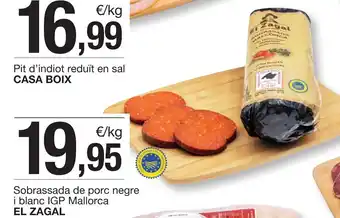 BonpreuEsclat EL ZAGAL Sobrassada de porc negre i blanc IGP Mallorca oferta