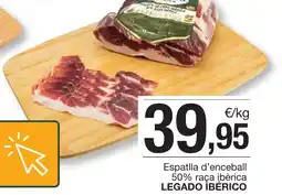 BonpreuEsclat LEGADO IBÉRICO Espatlla d'enceball 50% raça ibèrica oferta