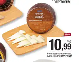 BonpreuEsclat BONPREU Formatge curat de vaca, ovella i cabra oferta