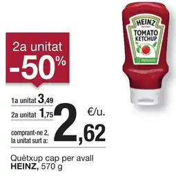 BonpreuEsclat HEINZ Quètxup cap per avall oferta