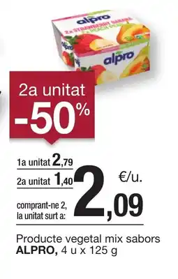 BonpreuEsclat ALPRO Producte vegetal mix sabors oferta