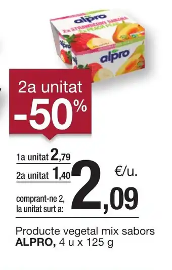 BonpreuEsclat ALPRO Producte vegetal mix sabors oferta