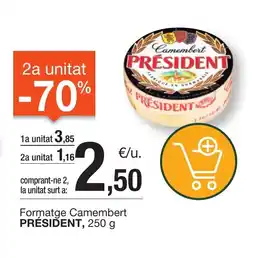 BonpreuEsclat PRESIDENT Formatge Camembert oferta