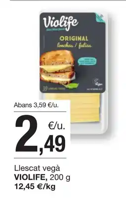 BonpreuEsclat VIOLIFE Llescat vegà oferta