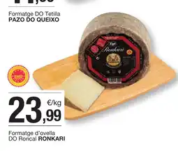 BonpreuEsclat RONKARI Formatge d'ovella DO Roncal oferta