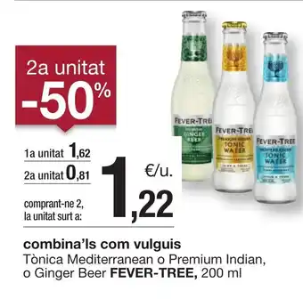 BonpreuEsclat FEVER-TREE Tònica Mediterranean o Premium Indian, o Ginger Beer oferta