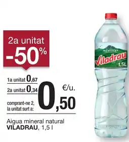 BonpreuEsclat VILADRAU Aigua mineral natural oferta