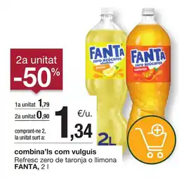 BonpreuEsclat FANTA Refresc zero de taronja o llimona oferta