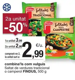 BonpreuEsclat FINDUS Saltat de verdures tradicional o camperol oferta