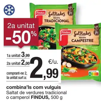 BonpreuEsclat FINDUS Saltat de verdures tradicional o camperol oferta
