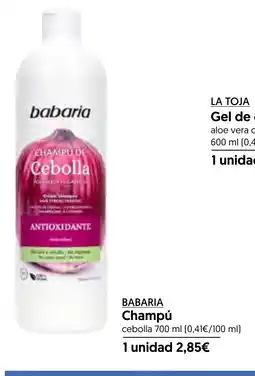 Hiper Usera BABARIA Champú oferta