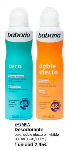 Hiper Usera BABARIA Desodorante oferta