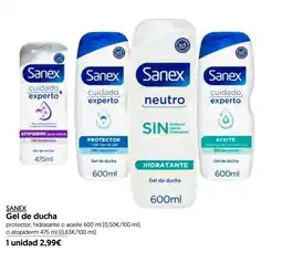 Hiper Usera SANEX Gel de ducha oferta