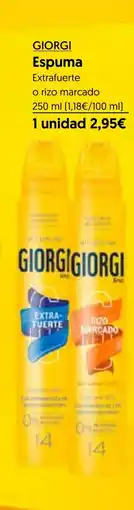 Hiper Usera GIORGI Espuma oferta