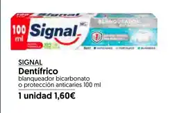 Hiper Usera SIGNAL Dentifrico blanqueador bicarbonato o protección anticaries oferta