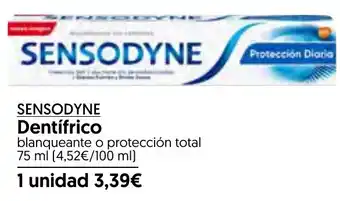 Hiper Usera SENSODYNE Dentifrico blanqueante o protección total oferta
