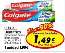 Hiper Usera COLGATE Dentifrico oferta