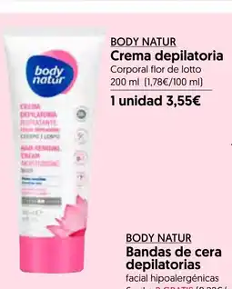 Hiper Usera BODY NATUR Crema depilatoria oferta