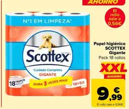 Carrefour SCOTTEX Papel higiénico oferta