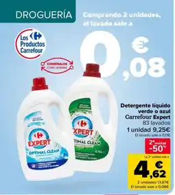 Carrefour Detergente líquido verde o azul Carrefour Expert oferta