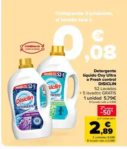 Carrefour DISICLIN Detergente líquido Oxy Ultra o Fresh control oferta