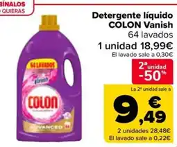 Carrefour COLONDetergente líquido Vanish oferta