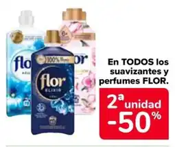 Carrefour FLOR En todos los suavizantes y perfumes oferta
