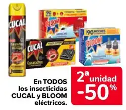 Carrefour BLOOM En todos los insecticidas cucal y bloom electricos oferta
