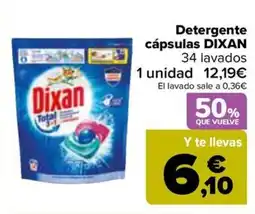 Carrefour DIXAN Detergente cápsulas oferta