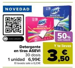 Carrefour ASEVI Detergente en tiras oferta