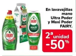 Carrefour FAIRY En lavavajillas mano Ultra Poder y Maxi Poder oferta