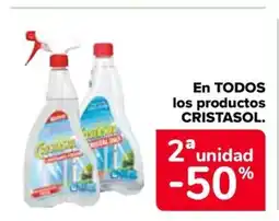 Carrefour CRISTASOL En todos los productos oferta