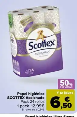 Carrefour SCOTTEX Papel higiénico oferta