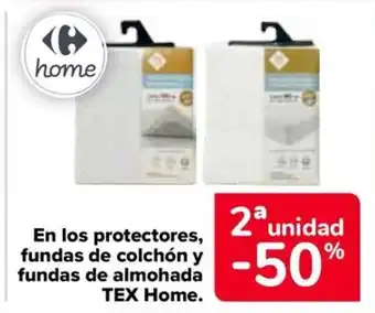 Carrefour En los protectores, fundas de colchón y fundas de almohada oferta