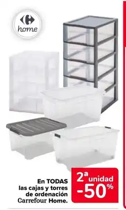 Carrefour En todas las cajas y torres de ordenación carrefour home oferta