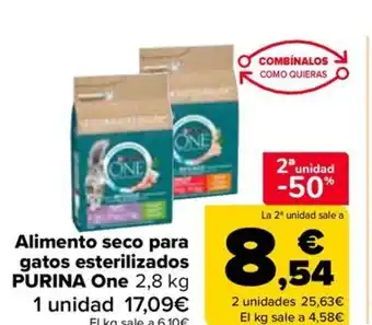 Carrefour PURINA Alimento seco para gatos esterilizados oferta
