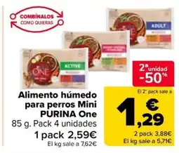 Carrefour PURINA Alimento húmedo para perros Mini oferta