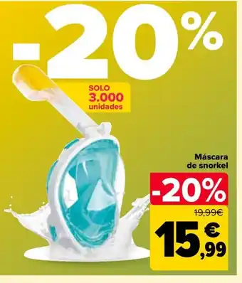 Carrefour Máscara de snorkel oferta