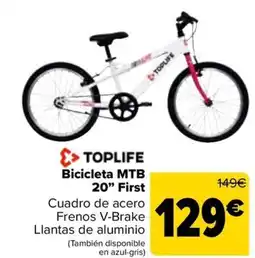 Carrefour TOPLIFE Bicicleta MTB oferta