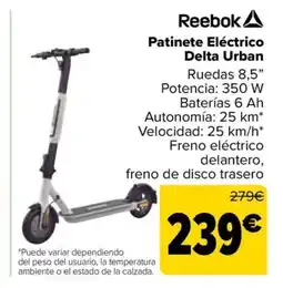 Carrefour REEBOK Patinete Eléctrico Delta Urban oferta