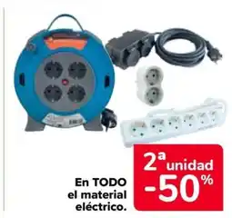 Carrefour En todo el material eléctrico oferta