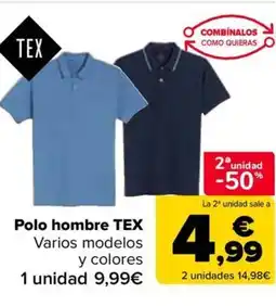 Carrefour Polo hombre oferta