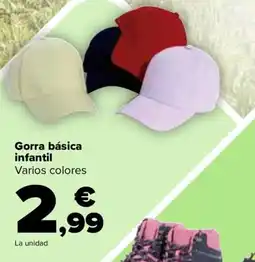 Carrefour Gorra básica infantil oferta
