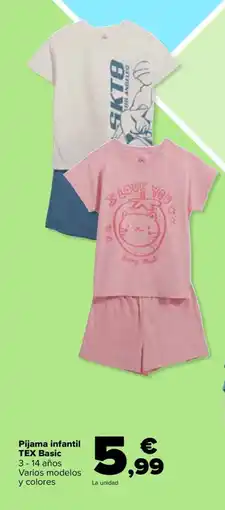 Carrefour Pijama infantil oferta