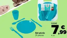 Carrefour Set picnic 31 piezas oferta