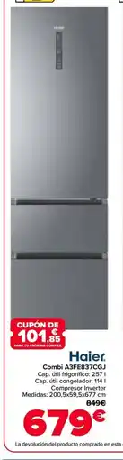 Carrefour HAIER Combi A3FE837CG oferta