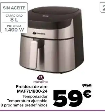 Carrefour MANDINE Freidora de aire oferta