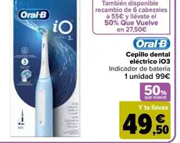 Carrefour ORAL-B Cepillo dental eléctrico iO3 oferta